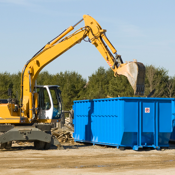 are there any restrictions on where a residential dumpster can be placed in Newfield NJ